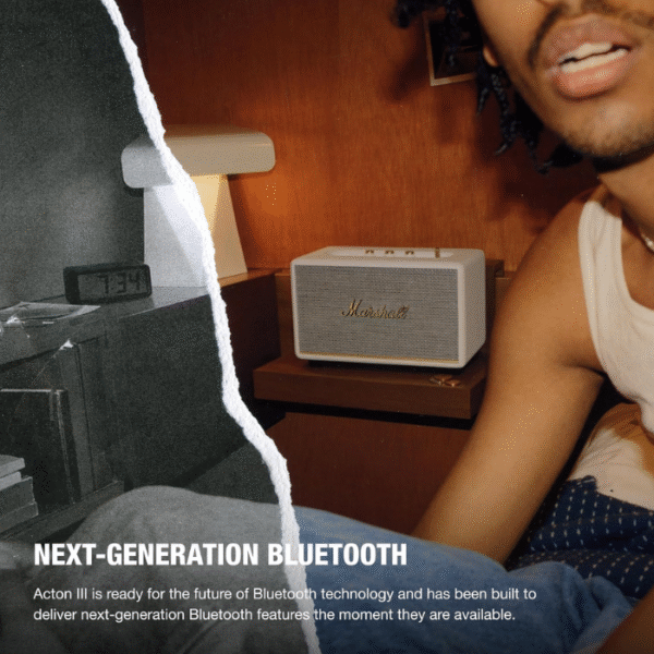 Marshall Acton III Bluetooth Speaker - Cream - Image 3