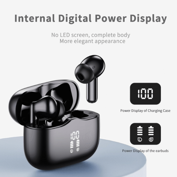 Wireless Earbuds, 2025 Bluetooth 5.4 Headphones in Ear with 4 ENC Noise Cancelling Mic, New Wireless Earphones HiFi Stereo Deep Bass 40H Playtime, LED, In-Ear Bluetooth Ear Buds IP7 Waterproof, USB-C - Image 3