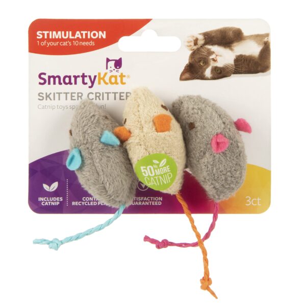 Catnip Plush Mice (3-Pack)